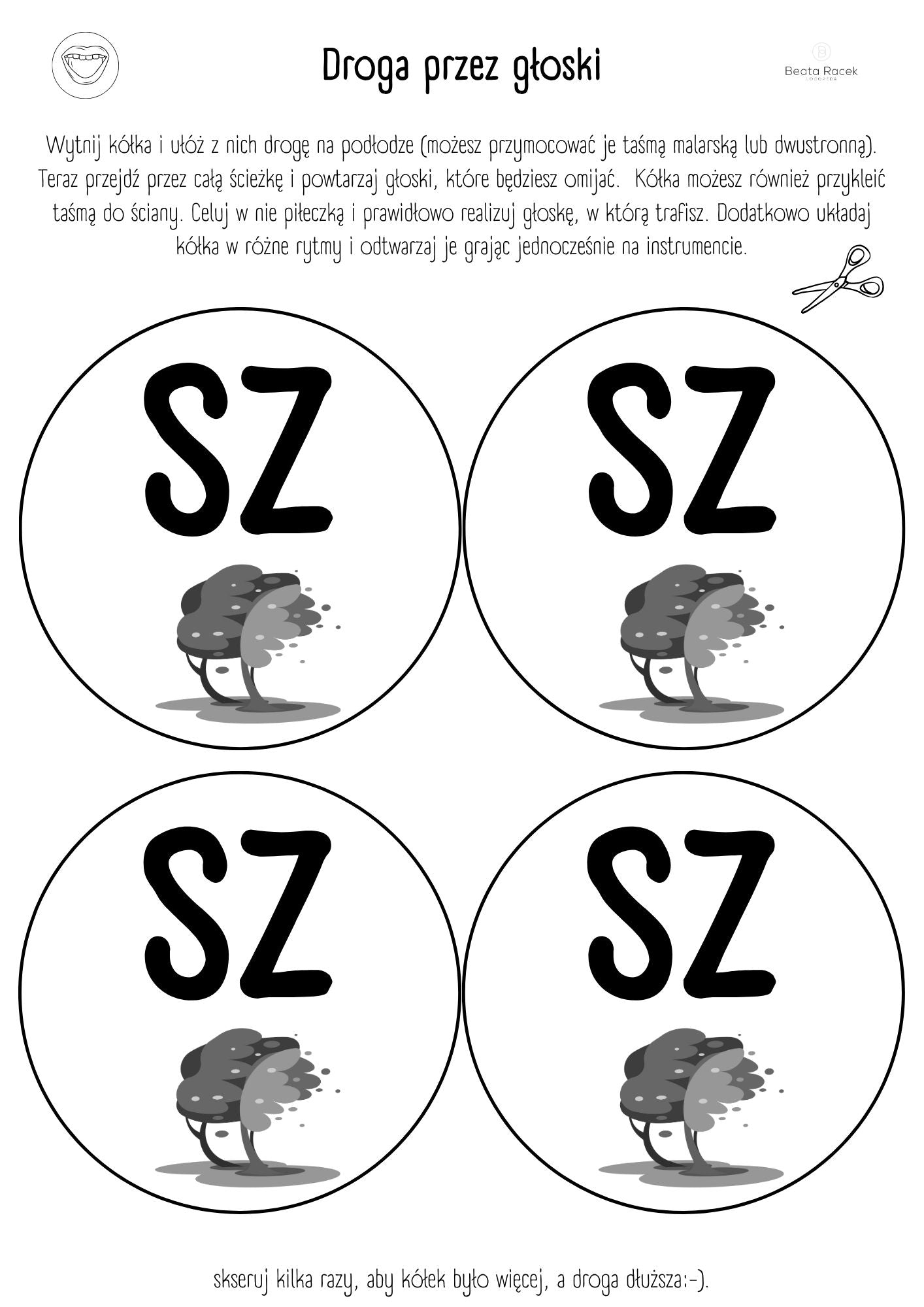 1 Część - różnicowanie i automatyzacja - głoski S-Ś-SZ