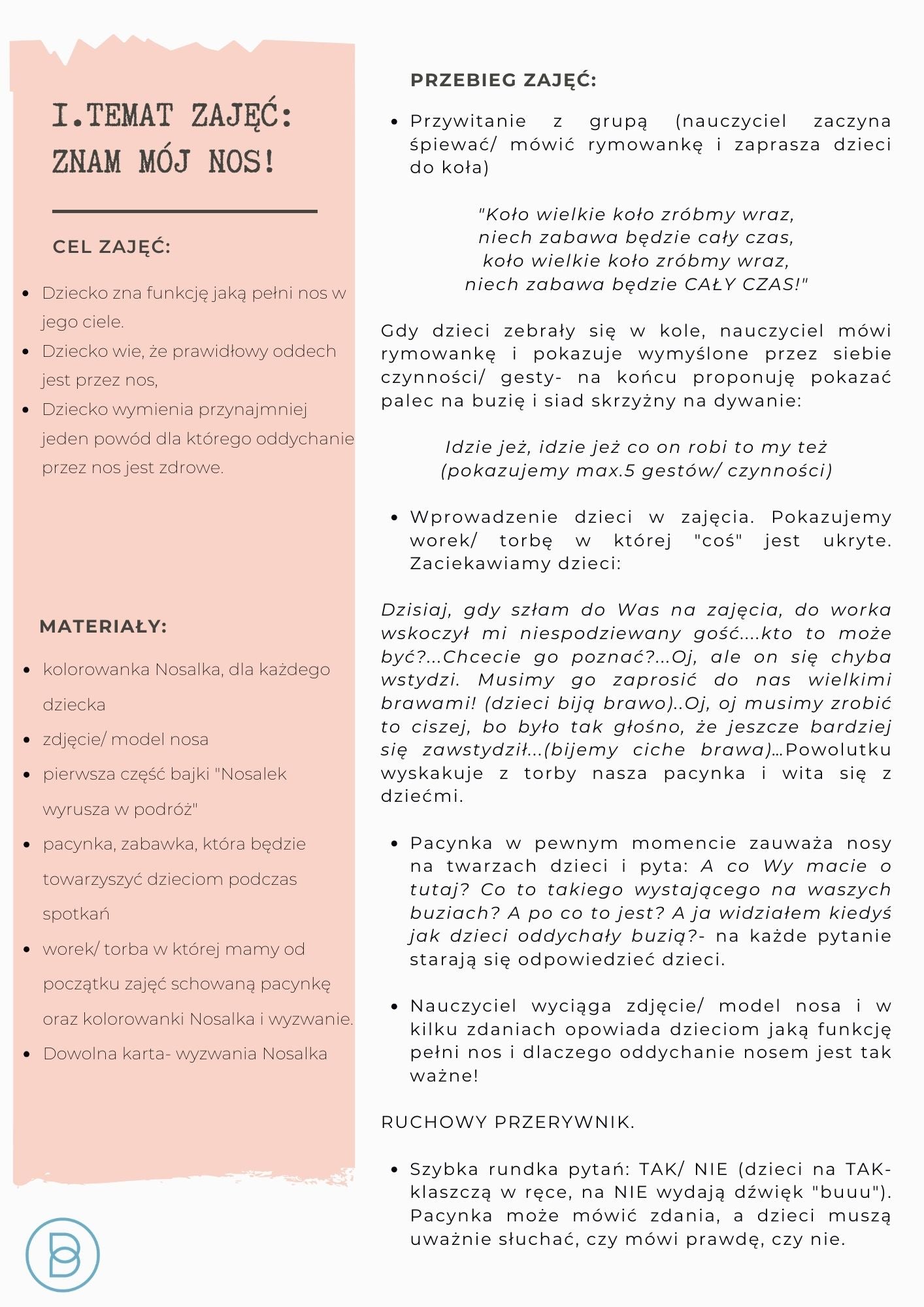 !Program logopedyczny - ODDYCHAM NOSEM CAŁY ROK (edycja 1)