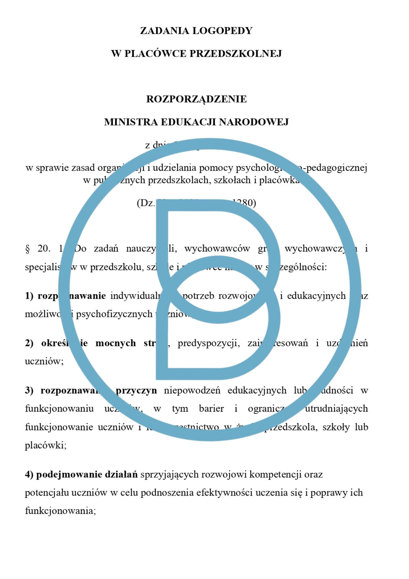 1).Plan pracy logopedy