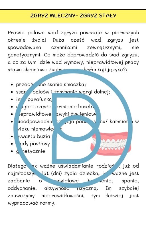 Pod lupą logopedy Zgryz otwarty