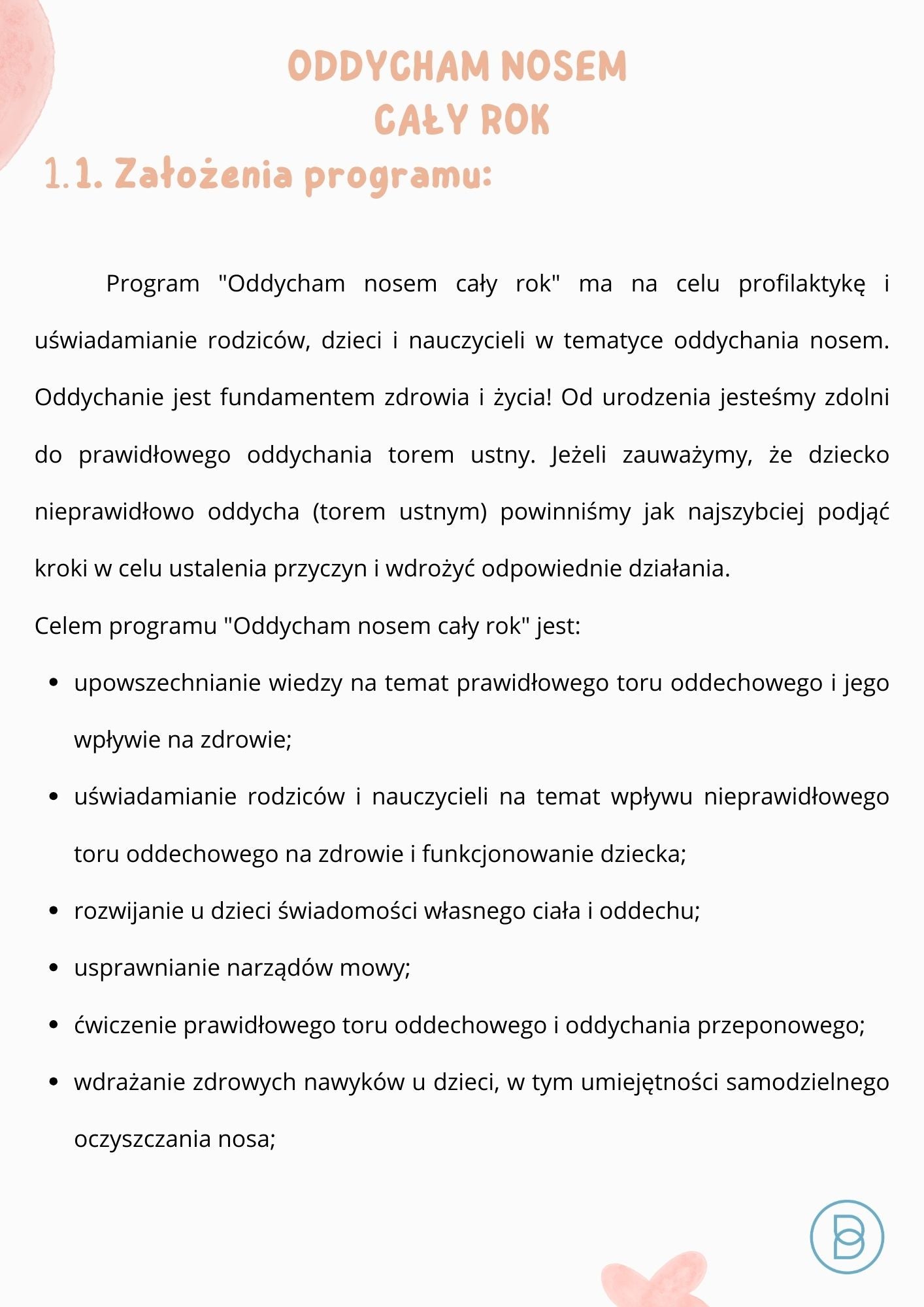 !Program logopedyczny - ODDYCHAM NOSEM CAŁY ROK (edycja 1)