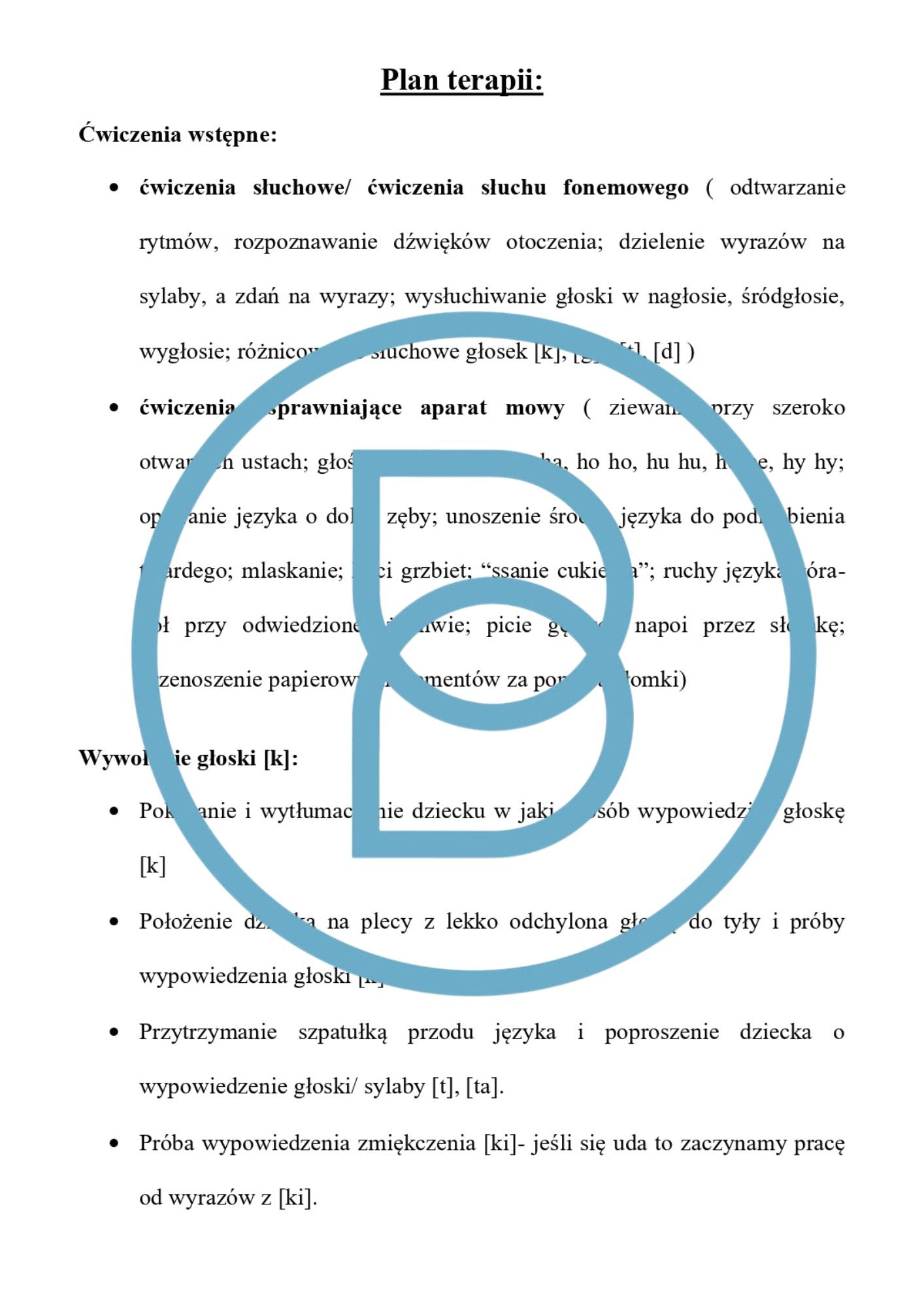 1).Plan pracy logopedy