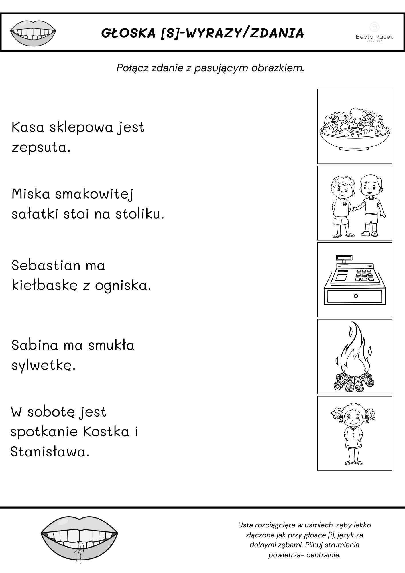Pod lupą logopedy cz.5 - seplenienie - głoski s,z,dz,c oraz ś,ź,ć,dź