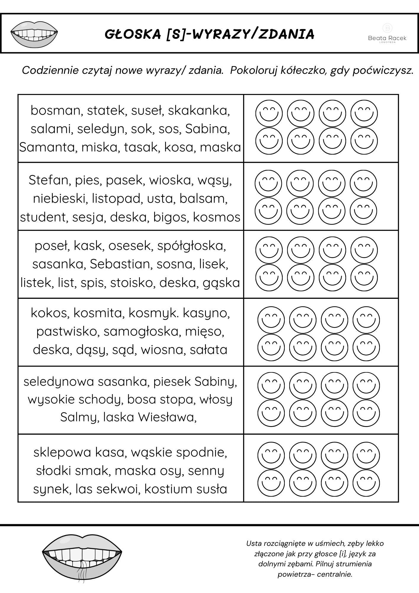 Pod lupą logopedy cz.5 - seplenienie - głoski s,z,dz,c oraz ś,ź,ć,dź