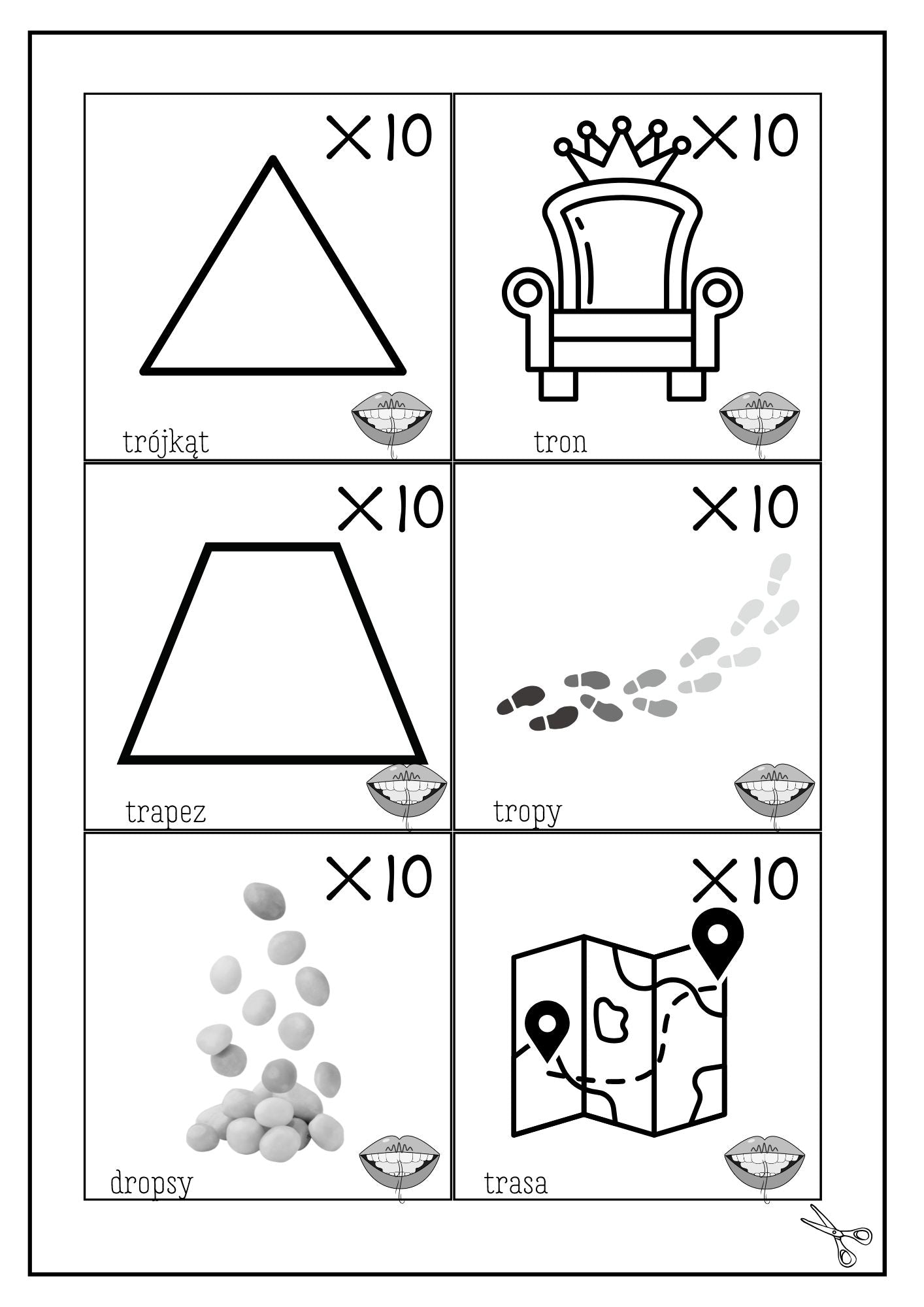 !!! Fiszki-przypominajki do głoski R
