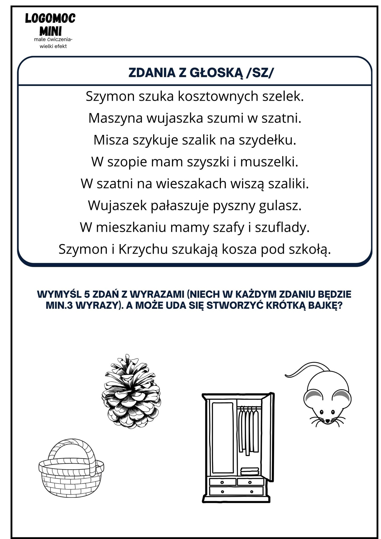 !BROSZURA LOGOPEDYCZNA NA GŁOSKI Ś-S-SZ