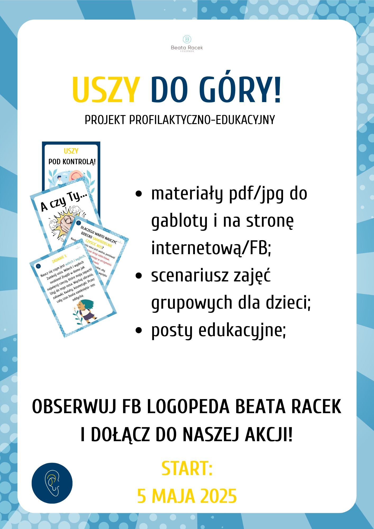 x.USZY DO GÓRY -projekt edukacyjny