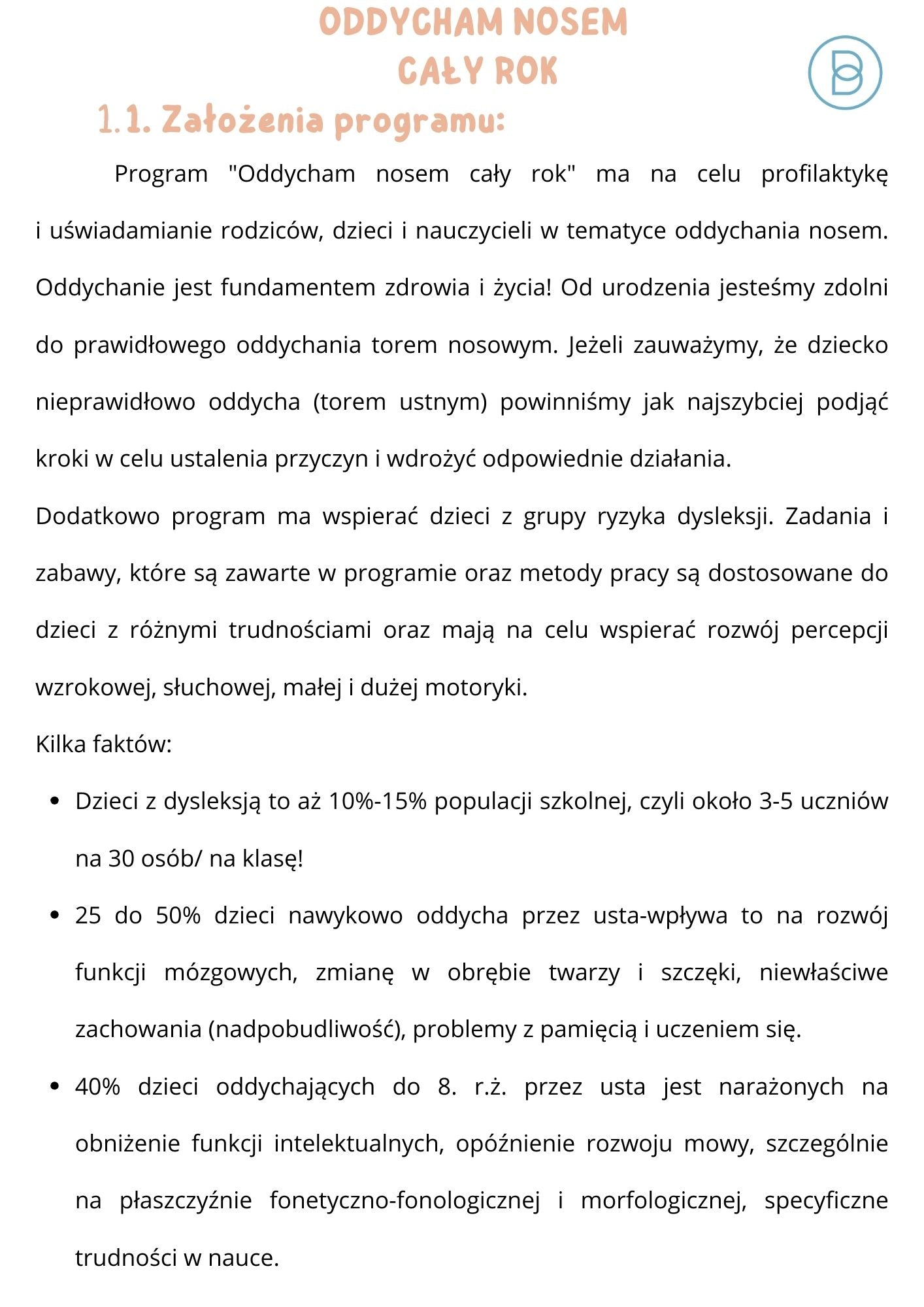 !Program logopedyczny - ODDYCHAM NOSEM CAŁY ROK (edycja 2)